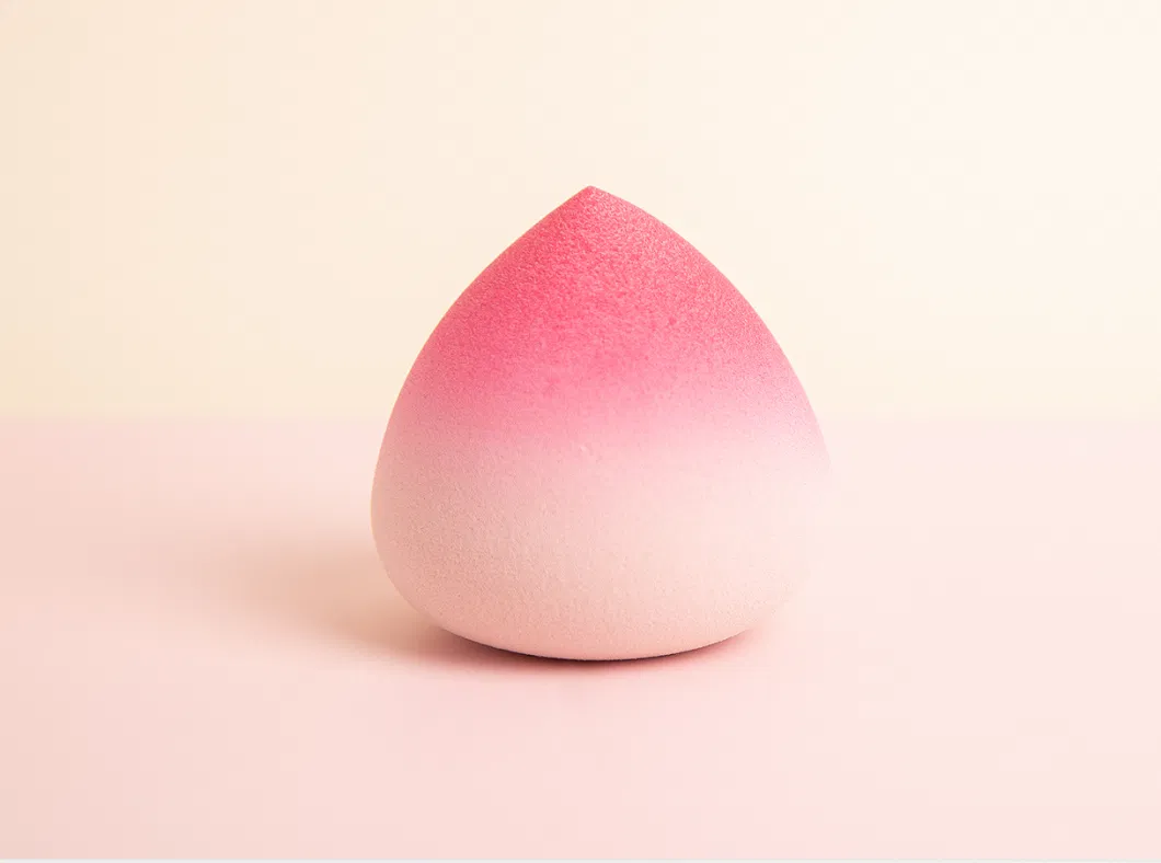 Pink Peach Cosmetic Puff Beauty Egg Factory Microfibre Cosmetic Makeup Sponge