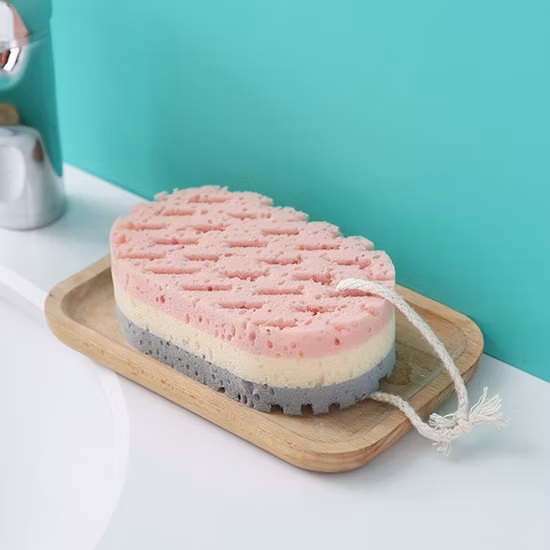 バススポンジ シャワー 大人用 バスウォッシュ フェイス アーティファクト 3